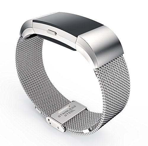 Fitbit Charge 2 Ersatz Armbänd, BeneStellar Ersatz Milanese Band für Fitbit Charge 2 (Silber) - 3