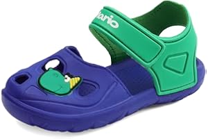 Cheerful Mario 2-5 Anni Bimbo Bimba Sandali Gomma Estive Zoccoli da Mare Scarpe per Bambino Bambina Punta Chiusa