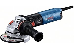Professional vinkelslip GWS 14-125 S (1 400 watt, stödhandtag, sprängskydd, löstagbart kapskydd, stiftnyckel, fästfläns, spännmutter, i kartong)