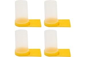 UMLIPOT 4 Stücke Bienentränke Bienen Wasser Feeder Wasserspender Kunststoff Insektentränke Bienenfütterung Bienenstock Fütterungsanlage Imker Zubehör