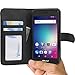 Price comparison product image BLU Studio G HD LTE Case by Abacus24-7®, Wallet with Leather Flip Cover, Credit Card Pockets and Stand, Black