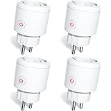 ZigBee Smart Steckdose mit Strommessung, Alexa Steckdose mit App Fernbedienung 16A, Smart Home Steckdose mit Timer Funktion k