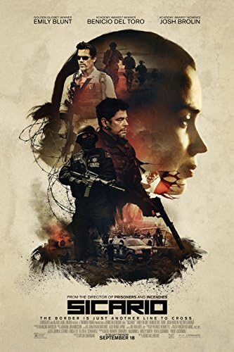 Sicario Poster approx size 11x8 inches