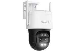 Reolink 4K PTZ Security Camera Outdoor Dual Lens 8MP, 2.4/5 GHz WiFi 6 Professional CCTV IP Camera Plug-In, Human/Vehicle/Animal Tracking, 6X Hybrid Zoom, Color Night Vision,Waterproof, TrackMix WiFi
