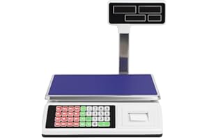 AntDau71® - Balance de 50 kg, 5 g, avec bras de presse, 6 écrans, 18 mémoires, alimentation en réseau et batterie - CW869