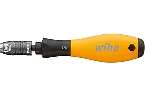Wiha Śrubokręt z uchwytem do bitów SoftFinish® ESD, z mechanicznie blokowany 1/4" (32161) 148 mm