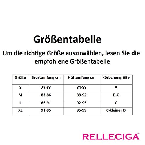 RELLECIGA Damen Bademode Triangel Bikini Unterteil im Brasil Style Luxusspitze - 6