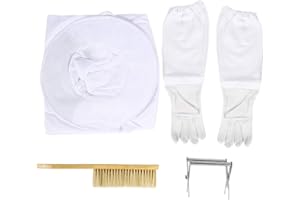 Ejoyous Apiculture Costume Professionnel Anti Abeille Vêtements de Protection, Veste De Protection Professionnel avec Voile Anti Abeille pour Apiculteur Beekeeping Suit Veste