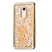 Produktbild Xiaomi Redmi Note 4X Hülle Gold Glitzer Liquid Transparent Schutzhülle, Xiaomi Redmi Note 4 Handyhülle Weich Silikon Case Stoßfest Handytasche Kreativ Protective Cover Handy Tasche Schale Kratzfeste Anti-Fingerprint, Queen