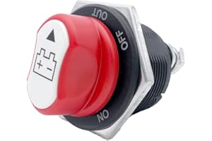 Offgridtec Battery Isolator Switch 48V 200A Continuous Current, M8 Connections, Rotating On/Off Switch for Motorhome, Boat, Vehicle - Safe Energy Shutdown for Automotive and Marine Electronics