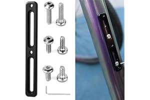 LUXIREMI Bike Bottle Cage Adapter, Bicycle Bottle B-RAD Mounting Base Aluminum Alloy Adjustable Alt Position Cage Mounts Water Bottle Cage Mount Brackets for Road Mountain Bike With 6pcs Screws and 1 Screwdri