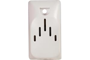 zaMel Elektromechanische kabelgebundene Türklingel, Gehäuse aus hochwertigem Kunststoff, montagefreundlich, modernes Design, klein, elegant, Summer 110-230V weiß DNS-255-BIA Sundi