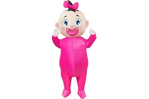 Timisea 244CM Giant Inflatable Baby Costume, Blow Up Baby Costumes for Adults Costume Gender Reveal, Halloween Shower