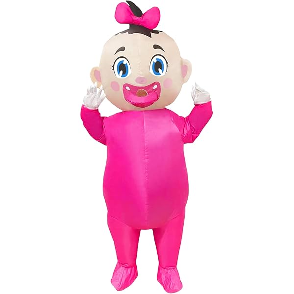 IRETG Aufblasbares Baby Kostüm Für Erwachsene - Lustiger Overall Für Halloween & Partys