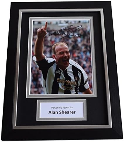 Sportagraphs Alan Shearer Signed A4 FRAMED Autograph Photo Display Newcastle Football COA PERFECT GIFT