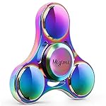 Fidget Toys Hand, Migimi Regenbogen Metall Spinner Finger Spielzeu Entlastet Autismus und Angst und Entspannung, Perfekt für Kinder und Erwachsene Spielzeug Geschenke