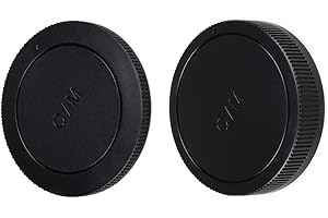 JJC Lens Posteriore Cap + Tappo Corpo per Fotocamere Canon EOS M, M2, M3, M5 M6, M10, M100 ecc. e Obiettivo EF-M (1 Set)