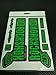 Price comparison product image ECOSHIRT Stickers PG67 Stickers Fork Rock Shox Pike Sid Yari Lyrik Boxxer 2018 Aufkleber Decals Autocollants Forc Gabel Troy Lee Desings, Apple Green