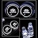 Produktbild PRXD 2pcs LED Auto Cup Halter Matte Pad Wasserdicht Flasche Getränke Untersetzer für Universal Auto zur Autodekoration Stimmungslicht Innenraumbeleuchtung wasserdicht (Hyundai)
