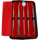 ProFisher Professional Dental Tartar Remover Stainless Steel Set of 5 Oral Health