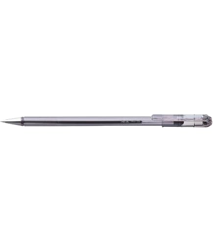 Pentel Superb Penna A Sfera 1.0mm Punta Media - Inchiostro A Base Di Olio, Nero - BK77M-A, Scrittura Fluida E Precisa