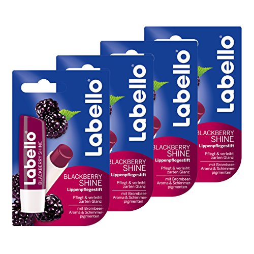 Labello Blackberry Shine, 4er Pack (4 x 5 g) - 4