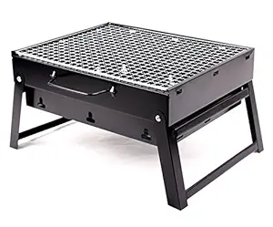 HOKIPO Folding Portable Charcoal BBQ Barbecue Grill Broiler