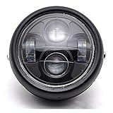 honda shadow Leuchtmittel Typ: LED dlll LED Universal Metall Schwarz 16,5 cm Scheinwerfer Projektor Scheinwerfer Hi/Lo Beam für VT Shadow Spirit Velorex Deluxe 600 750 1100