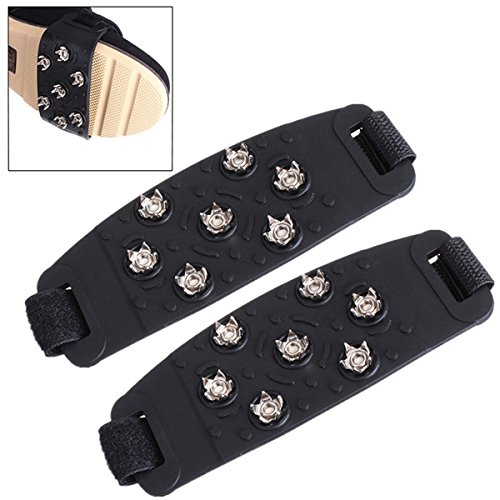 Preisvergleich Produktbild LaDicha 7-Stud Climbing Ice Schuhabdeckung Spike Cleats Steigeisen Greifer