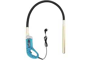 Elektrisk vibromassör Xigner 1300 W - 1,5 m - 4 300 rpm - För fuktig betong - För betongkonstruktioner som vägar, tunnlar, hus, etc