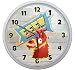 Produktbild LL Kinder Wanduhr Fortnite Battle Royale E3 Spray Limited Edition Rettet die Welt Design ca. 20 cm Durchmesser mit lautlosem Uhrwerk Unisex Kinderzimmer Büro Arbeitszimmer EEE Spray (Gelb)