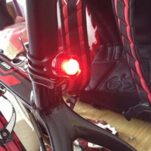 Fahrrad-Rücklicht für Helm, rot, LED, drei Modi, Sicherheit, Lampe in vier Farben erhältlich - 6
