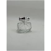 ANADOLU PARF&Uuml;M | Şık Boş Şeffaf Cam Parf&uuml;m Şişesi, Yeniden Doldurulabilir, Kristal Desenli, G&uuml;m&uuml;ş Kapaklı 50ml