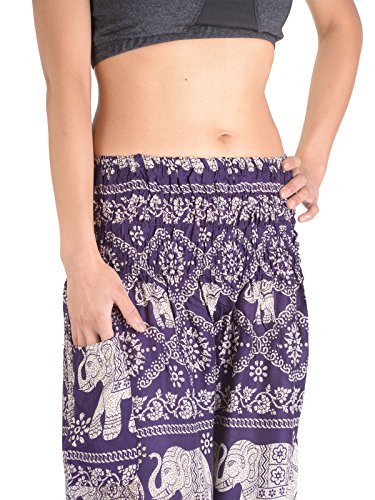 Luxus Haremshose Damen | Fashion Pumphose | Yoga Pluderhose | Sexy Ballonhose | Bunt Sommerhose | Made in Thailand | hippie hose | hippie hosen damen | hippie hosen Frauen | Festival Hippie Hose - 4