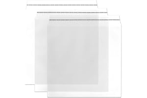 NEUSER PAPIER GUSTAV NEUSER przezroczyste koperty kwadratowe 22 cm – 100 sztuk – samoprzylepne – przezroczyste koperty z przezroczystej folii – 220 x 220 mm – idealne do reklamy i zaproszeń