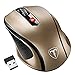 Produktbild VicTsing Mini Schnurlos Maus Wireless Mouse 2.4G 2400 DPI 6 Tasten Optische Mäuse mit USB Nano Empfänger Für PC Laptop iMac Macbook Microsoft Pro, Office Home- Golden