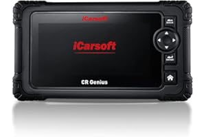 iCarsoft CR Genius - Outil Diagnostic Automobile Multimarques Professionnel - Lecture/Effacement Défauts/Codage Injecteurs/Actuateurs/Purge ABS/Reset Vidange et FAP ...