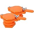 HONEY LAKE 2Pcs Honey Gate, Orange Durable Honey Gate Valve for Honey Extractor Equipment, Honey Tap Extractor Tap, Beekeeping Supplies Beekeeping Tools, Beekeeping Equipment for Starter Beekeeper