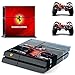 Produktbild Formula 1 F1 Ferrari Scuderia PS4 Skin Sticker Vinyl Aufkleber Schutzfolie zum Konsole & 2 Controller NEU