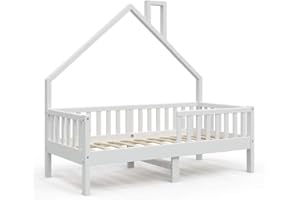 VitaliSpa House bed Noemi, White, 80x160 cm