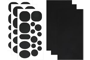 FRIUSATE 48 Pcs Down Jacket Repair Patches Black,Iron On Patches Waterproof Sleeping Bag Repair Kit Self-Adhesive Nylon Repair Patches for Clothing Puffer Jacket Tent Airbed Awnings Inflatable Swimming Pools