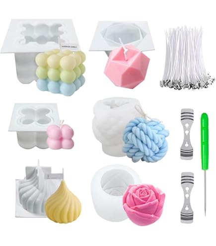 Silikonformen Set - Runde Säulenformen Für Seife & Backen