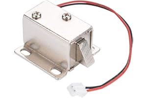 TOSUNY Serrure électromagnétique, serrure magnétique électrique 12v 0.4A, solénoïde