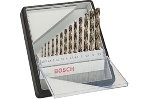 Bosch Professionnal 2 607 019 926 Bosch-Juego de Brocas para Metal Robust Line HSS-Co, 0 W, V, Set 13 Piezas
