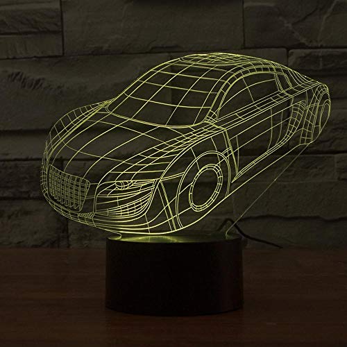 Preisvergleich Produktbild 3D Nachtlicht Auto Stereo Tischlampe Usb Nachtlicht Led Kreative Elektronik