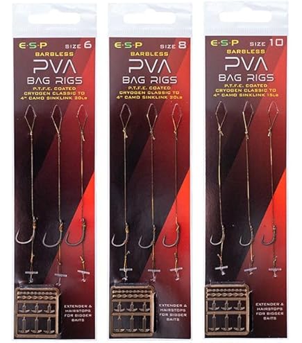 Korda Solidz PVA Rig Size 6 Wide Gape 18lb - KCR105 For Sale Online