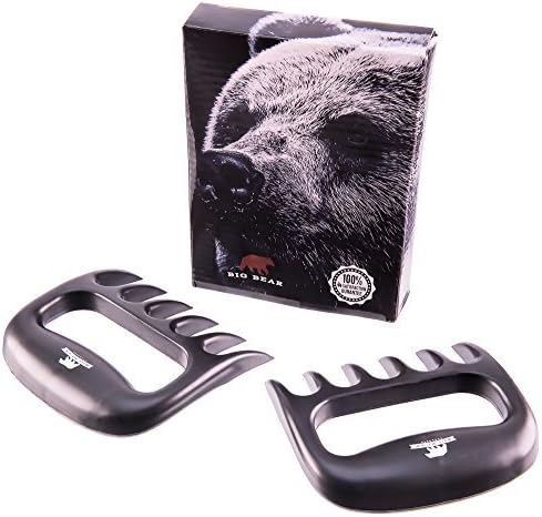 Big Bear Meat Shredder Claws, Shred,Pull,Carve,Handle and Transfer Food Quickly, Safely and with Ease Using Premium Quality Shredding Forks. A Must For The BBQ Professional