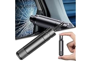 BAOPINLADY Safe Hammer Glass Breaker, Safehammer - Safe Hammer Glass Breaker,Car Window Breaker, Glass Breaker And Seatbelt Cutter, Safehammer Car, Suitable for Rescue, Disaster, Escape, Lifesaving (black)