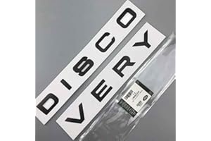 IUSOT NIRBO Emblema de la Cubierta del capó del capó del Coche de la Letra 3D, Letras Autoadhesivas del Coche Cabeza Delantera cromada, para Land Rover Range Rover Velar Sport Discovery 2 3 4 Defender