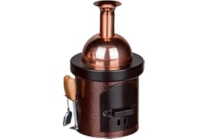 Crottendorfer Räucherkerzenofen Braukessel in braun - Hammerschlag - für Räucherkerzen Größe M